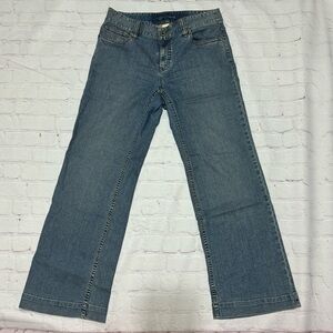LIZ CLAIBORNE JEANS “Wide Leg” light wash denim women’s pants Y2K Fashion Sz 12